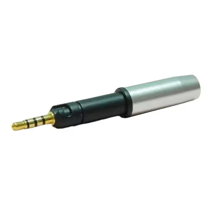 Profesional Placa de Oro Estéreo 3,5mm Enchufe Macho para Auriculares HD560S/HD400 M50X Conectores de Auriculares Pieza de Reparación de Plata - 1