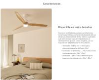 CREATE - Ventilador de techo 40W silencioso, con luz ,Color de motor y aspas Negro, Tamaño Ø112cm- WIND STYLANCE - details 0