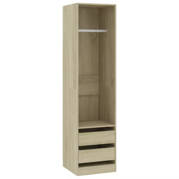 Armaro contrachapada de color Roble Sonoma 50x50x200 cm - 1