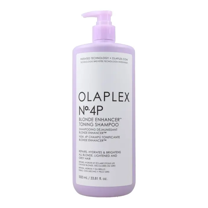Olaplex blonde enhancer toning nº 4p champú 1000  ml, champú violeta para cabellos rubios. - 1