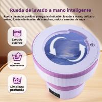 Máquina De Lavar Portátil De 7L Plegable Pequeña Con Modos Automáticos Cesta De Ropa Máquina De Lavar Para Viajes Y Uso Doméstico - details 8