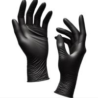 Guantes de Nitrilo Santex Flash Noir negro sin polvo talla XL calidad superior (4.5 gr) - details 0