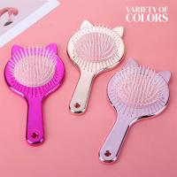 Cepillo de Pelo Infantil, Cepillo de Pelo para Adultos Acolchado con Diseño de Gato.Cepillo Tamaño Mini para Bolso o Neceser. Cepillo de Pelo Portátil. - details 1
