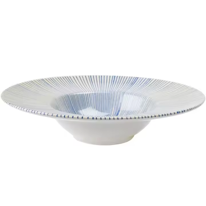 STARLEY- Plato para Pasta Risotto 28cm, Plato de Sopa, Plato Hondo Porcelana Premium La Mediterránea - 1