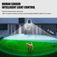 Lámpara De Pared Solar LED Plegable 120° Impermeable Con Sensor De Movimiento 3 Modos Luces De Calle Para Jardín Decoración - details 4