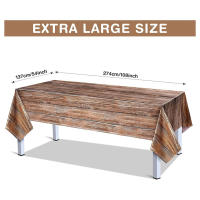 Mantel De Papel Con Patrón De Madera Vintage Para Fiestas Y Bodas Estilo Rústico Y Clásico Disponible En Rectángulo - details 20