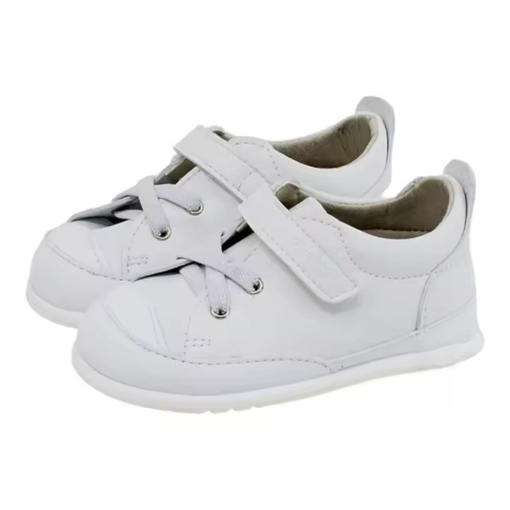 Zapato respetuoso blanco de microfibra de Piruflex - 1