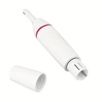 Versátil kit de recortador de cabello 5 en 1 para mujeres - Modelador de cejas, afeitadora de nariz y vello facial que funciona con baterías con cuchillas desmontables - Diseño elegante en blanco y rosa (pilas no incluidas) - details 7
