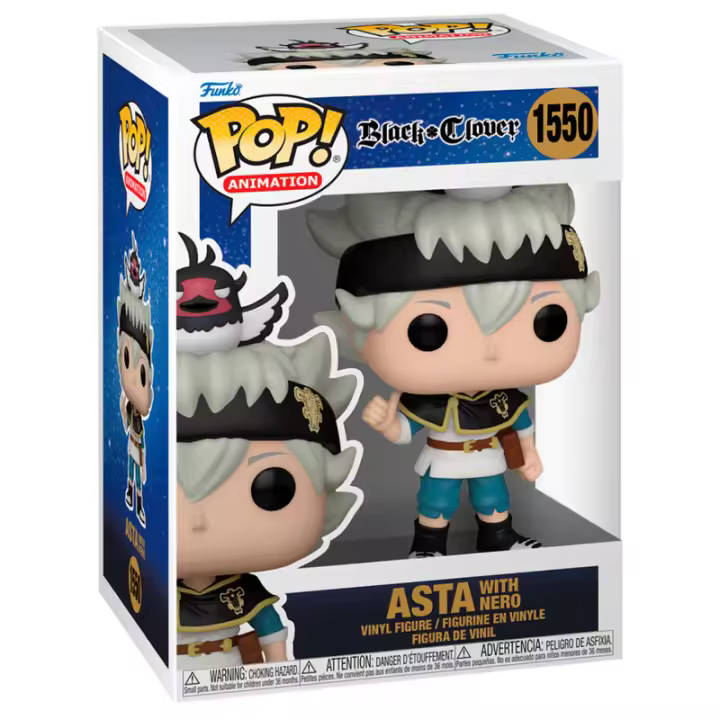 Funko Pop Black Clover Asta Con Nero 72115-Figura de Vinilo Coleccionable - Idea de Regalo- Mercancia Oficial - Juguetes para Niños y Adultos - Movies Fans - Muñeco para Coleccionistas y Exposición - 1