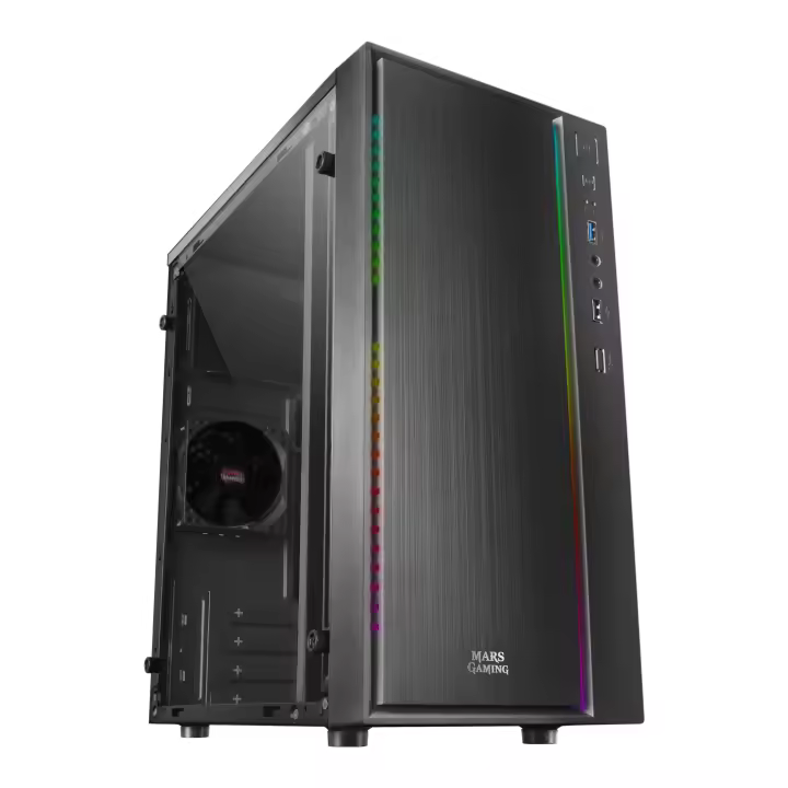 Mars Gaming MCM - Mini-Tower Negro - 1