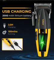 VGR Clipper Profesional Cortadora De Cabello Eléctrica 9000 RPM Para Barberos Corte Seco Y Húmedo Cuchilla De Acero Inoxidable V-285 - details 6