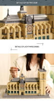 Bloques Educativos Pequeños De Arquitectura Famous Paris Notre Dame Cathedral Para Niños Y Estudiantes Juguetes Constructivos Compatible Con Lego ABS Sin Batería - details 7