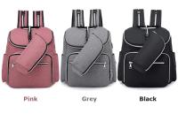 Mochila Casual Unisex USB Cargado Negro Sólido Polyester Bolsa De Viaje Para Hombre/Mujer Estudiante Chico/Chica - details 8