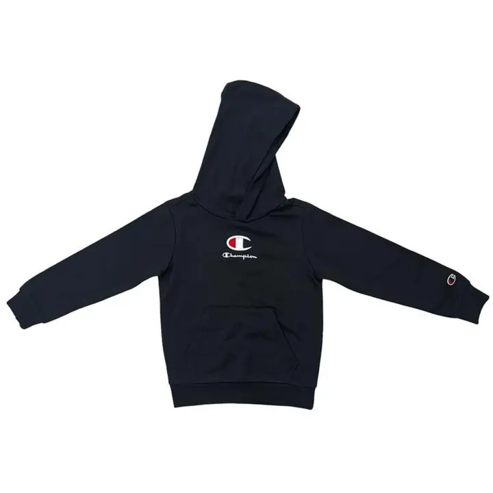 Sudadera con Capucha Champion  para niños en color negro - 1