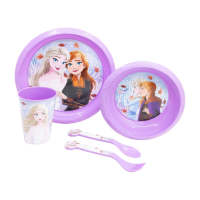 Set vajilla infantil easy Frozen Anna y Elsa 5 piezas - Frozen - details 1