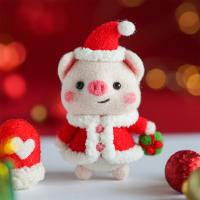 Kit De Tejido De Lana KRABALL Para Decoraciones De Navidad Muñeco De Nieve De Lana Herramienta De Artesanía DIY Regalo De Navidad - details 9