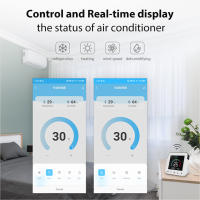 Controlador De Temperatura Y Humedad WiFi Inteligente Para Aire Acondicionado Con Pantalla Táctil LCD Y Control Remoto IR Compatible Con Google Home Alexa - details 4