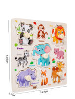 Puzzles De Madera Montessori Juguetes Educativos Para Bebés Tablero De Aprender Con Vehículos Animales Y Frutas 3D - details 11