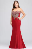 Vestido De Noche Para Mujer Con Encaje De Cristal Dorado Estilo Suelto Sin Mangas Cuello En V Zipper Vestido De Boda Fiesta Prom Trasero Sin Costura De Largo Floor-Length - details 14