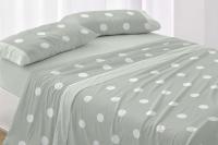 Burrito Blanco Juego de Sábanas de Algodón 100%-CAMA 150/160 -Modelo 627 Lunares – Suavidad, Calidad y Diseño Moderno  Burrito Blanco - details 4