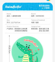Gorro de natación de silicona para niños swimbobo para niños y niñas con pelo largo, impermeable, protección para los oídos sin apretar la cabeza, bonito gorro de natación para nadar. - details 18