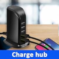 Cámara espía oculta WiFi, cámara de carga USB inalámbrica HD 1080P, 5 puertos USB Hub Nanny Cam transmisión en vivo, detección de movimiento, control remoto por aplicación para seguridad en la oficina - details 4