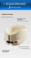 Almohada De Viaje En Forma De U De Memoria Puro Soporte Cervical Para Avión Oficina Siesta Almohadas De Cuello Almohada De Cabeza - details 10