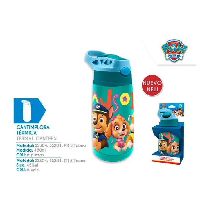 Cantimplora Térmica Patrulla Canina 450 ml. - 1