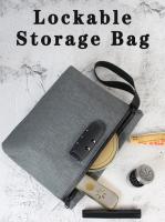 Bolsa De Viaje Con Cerradura De Contraseña Para Documentos Tarjetas Certificados Fósforos Resistente Al Agua Y Olores Bolsa Segura Para Tabaco - details 0