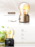 Lámpara De Escritorio LED Clásica Recargable Por USB Luz De Noche Retro Decorativa Bombilla Incluida Material ABS - details 0