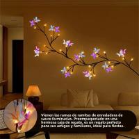 Luz De Vine De Almendra Con Mariposa 30led 8 Modos USB Para Decoración De Hogar Y Fiestas Navidad Incluida - details 3