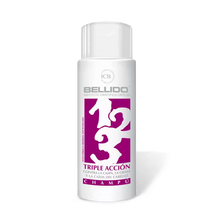 Champú TRIPLE ACCION Caspa, Grasa y Caída de cabello ICB Bellido - 1