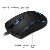 Ratón De Juego Profesional Con Iluminación LED De 7 Colores Brillantes Diseño Ergonómico 3200 DPI Para LOL CS Gamer Alta Gama - details 4