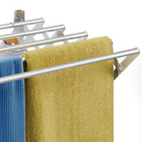 MARCTANI Tendedero Extensible Pared Acero Inoxidable - Tendederos Plegables Ahorra Espacio Interior o Exteriror - Tendal Plegable con 5 Barras 24 Pinzas - Tenderete de Ropa Fácil Instalación (100 CM) - details 4