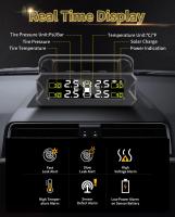 Sistema De Monitoreo De Presión De Neumáticos Vtopek Para Coche Con Sensor Solar Y Soporte Resistente Al Agua IP68 Ajustable 360° 6bar - details 1