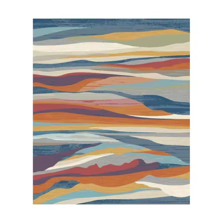Alfombra de Pasillo Silk 1080A de Alta Densidad con Diseño Moderno y Aspecto Sedoso - 1