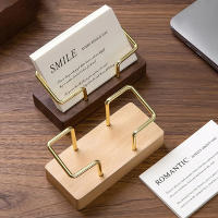 Organizador De Tarjetas De Negocio Con Soporte Para Escritorio Estilo Madera Accesorios Para Oficina Y Hogar Organizador De Memoria De Escritorio - details 0