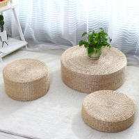 Cojín De Silla De Paja Japonesa Para Meditación Y Yoga Decoración Del Hogar Cojín De Ceremonia Del Té Estilo Pastoral Diametro 30cm Espesor 5-10cm - details 0