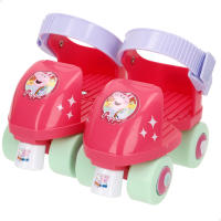 Peppa Pig Patines 4 ruedas, talla 22 a 29, máx. 20 kg, niños +3 años, medidas, talla ajustable, freno delantero, diseño colorido, desarrollo de la motricidad fina y estabilidad, actividades exterior, juegos para niños, deportes niño - details 0