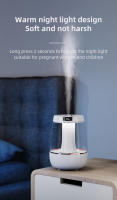 Humidificador de aire USB de 151*151*211 mm, gran volumen de niebla doméstico de 3 l y humidificador atomizador de escritorio silencioso de gran capacidad, humidificador de doble pulverización, adecuado para dormitorios, salas de estar y oficinas - details 10