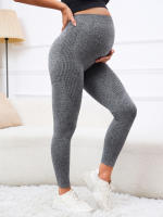 Pantalones De Barriga Alta Para Mujeres Embarazadas Leggings De Verano Y Primavera Con Soporte Para La Barriga De Alta Elasticidad Y Malla Finos - details 5