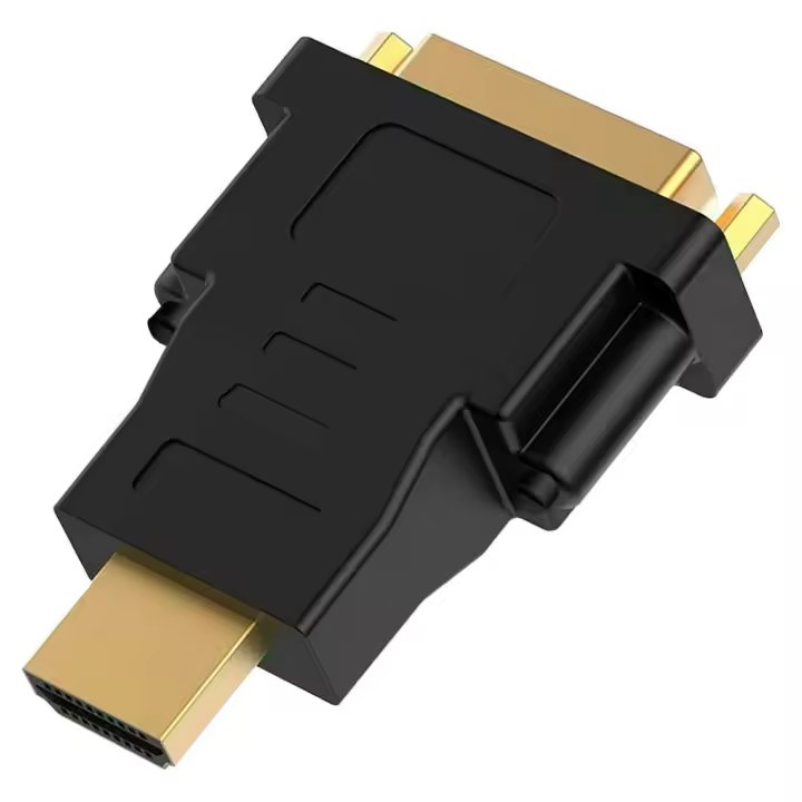 Ociodual Adaptador HDTV Macho a DVI-I 24+5 Hembra Negro M/H DVI-D 24+1 DL Dual Link Convertidor de Señal Video Digital Negro - 1