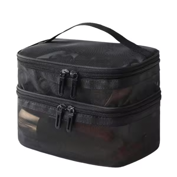 Double layer cosmet bag Grey - 1