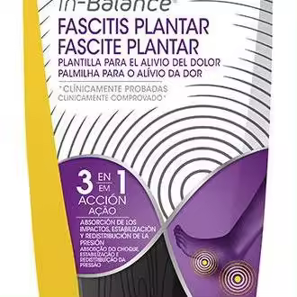 Fascitis Plantar Plantillas Anti-Dolor Con Tecnología In-Balance 3 En 1 #Talla L 42,5-45 1 U - 1