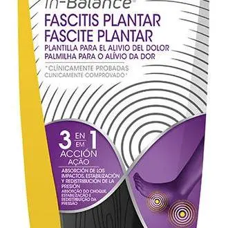 Fascitis Plantar Plantillas Anti-Dolor Con Tecnología In-Balance 3 En 1 #Talla L 42,5-45 1 U - 1