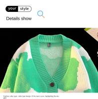 Suéter De Manga Larga Para Mujer Y Hombre Con Cuello En V Botones Abiertos Suave Y Cálido Chaqueta De Lana Tejida Casual Para Otoño E Invierno - details 18