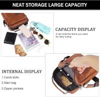 Bolso para Hombre, Bolso Bandolera para Hombre, Bolso de Viaje de Trabajo Deportivo(24*6*20cm) - details 2