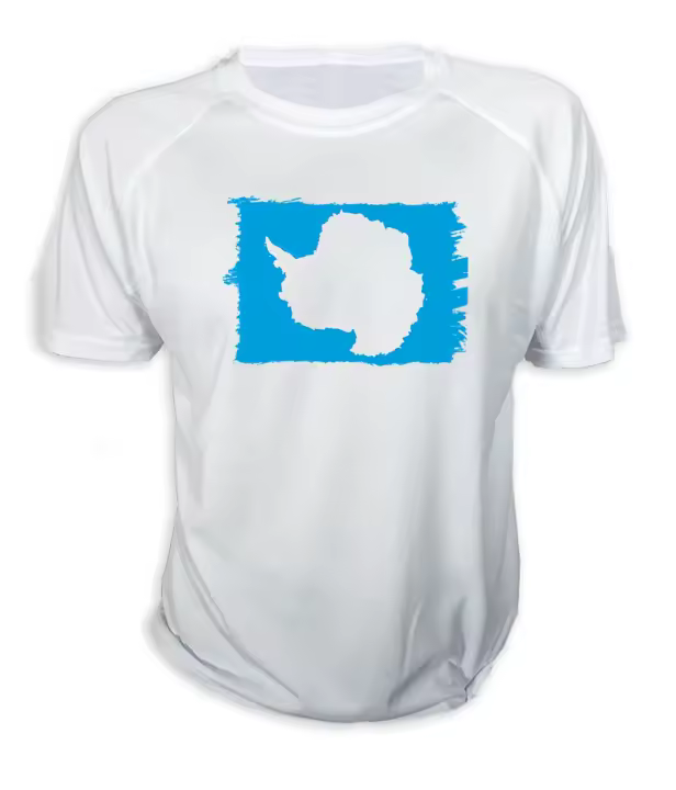 MERCHANDMANIA CAMISETA bandera antártida gobierno del tratado antártico tshirt - 1
