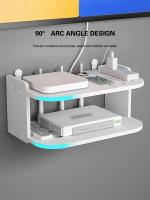 Estante Flotante Inalámbrico Con Enchufe Y Router Para Cableado Oculto Soporte De Pared Para TV Y Estuche De Alta Velocidad Organizador De Almacenamiento - details 5