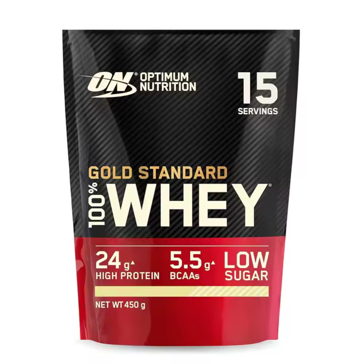 Optimum Nutrition - Whey Gold Standard, 100% Whey, 15 Dosis, 450 gr, Sabor a Elegir, Proteína en Polvo para Recuperación y Desarrollo Muscular con Glutamina Natural y Aminoácidos BCAA - 1